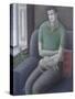 Young Man with Cat, 2008-Ruth Addinall-Stretched Canvas