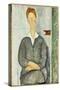 Young Man with Red Hair, 1919-Amedeo Modigliani-Stretched Canvas