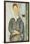 Young Man with Red Hair. Giovanotto Dai Capelli Rossi, 1919-Amedeo Modigliani-Framed Giclee Print