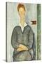 Young Man with Red Hair. Giovanotto Dai Capelli Rossi, 1919-Amedeo Modigliani-Stretched Canvas