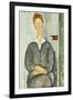 Young Man with Red Hair. Giovanotto Dai Capelli Rossi, 1919-Amedeo Modigliani-Framed Giclee Print