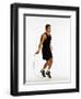 Young Man Working Out with Jump Rope-Chris Trotman-Framed Photographic Print