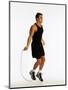 Young Man Working Out with Jump Rope-Chris Trotman-Mounted Photographic Print