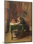 Young Man Writing, 1852-Jean-Louis Ernest Meissonier-Mounted Giclee Print