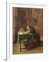 Young Man Writing, 1852-Jean-Louis Ernest Meissonier-Framed Giclee Print