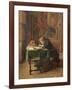 Young Man Writing, 1852-Jean-Louis Ernest Meissonier-Framed Giclee Print