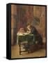 Young Man Writing, 1852-Jean-Louis Ernest Meissonier-Framed Stretched Canvas