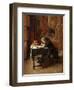 Young Man Writing-Ernest Jean Louis Meissonier-Framed Giclee Print