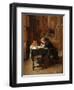 Young Man Writing-Ernest Jean Louis Meissonier-Framed Giclee Print