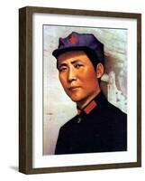 Young Mao Tse Zedong (1893-1976) Poster for 1000 Years of Life for President Mao C. 1921-null-Framed Photo
