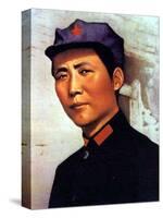 Young Mao Tse Zedong (1893-1976) Poster for 1000 Years of Life for President Mao C. 1921-null-Stretched Canvas