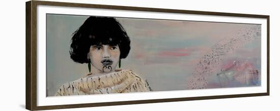 Young Maori Women with Cloak, 2015-Susan Adams-Framed Premium Giclee Print