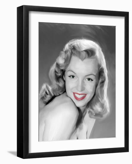 Young Marilyn-Jerry Michaels-Framed Art Print