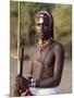 Young Masai Morani or Warrior with Henna-Ed Hair and Beadwork, Laikipia, Kenya, East Africa, Africa-Louise Murray-Mounted Photographic Print