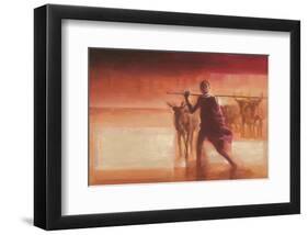 Young Massai-Talantbek Chekirov-Framed Art Print