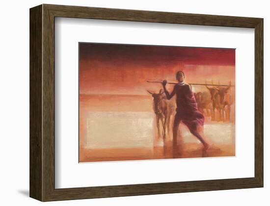 Young Massai-Talantbek Chekirov-Framed Art Print