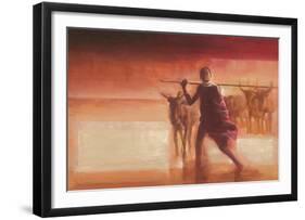 Young Massai-Talantbek Chekirov-Framed Art Print