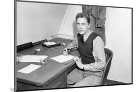 Young Medical Officer in Barracks, Ca. 1945-null-Mounted Photographic Print