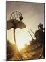 Young Men Playing Basketball-null-Mounted Photographic Print