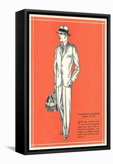 Young Men's Lounge Model-null-Framed Stretched Canvas