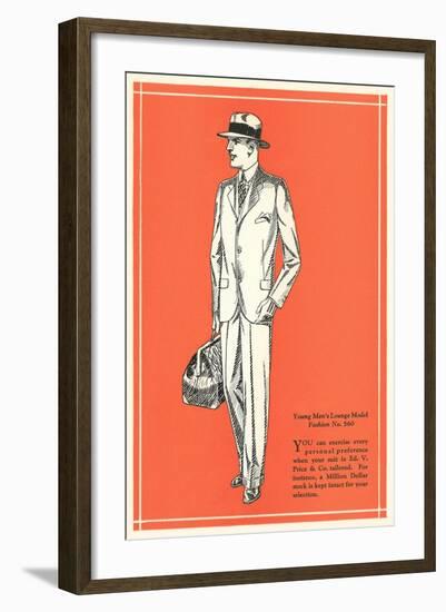 Young Men's Lounge Model-null-Framed Art Print