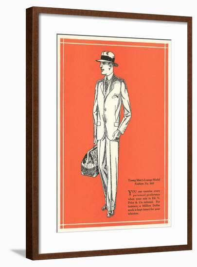 Young Men's Lounge Model-null-Framed Art Print