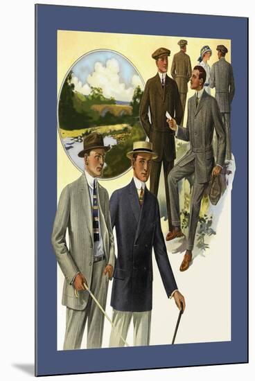 Young Men's Styles-null-Mounted Art Print