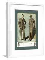 Young Men's Three-Button Sack-null-Framed Art Print