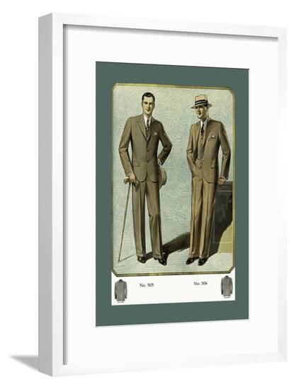 Young Men's Three-Button Sack--Framed Art Print