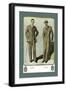 Young Men's Three-Button Sack-null-Framed Art Print