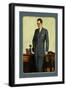 Young Men's Three-Button Sack-null-Framed Art Print