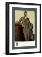 Young Men's Two-Button Sack-null-Framed Art Print