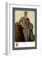 Young Men's Two-Button Sack-null-Framed Art Print