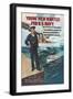 Young Men Wanted for U.S. Navy-null-Framed Art Print