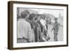 Young men who have been drafted wait in line to be processed into the US Army at Fort Jackson, SC-Warren K. Leffler-Framed Photographic Print