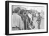 Young men who have been drafted wait in line to be processed into the US Army at Fort Jackson, SC-Warren K. Leffler-Framed Photographic Print