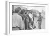 Young men who have been drafted wait in line to be processed into the US Army at Fort Jackson, SC-Warren K. Leffler-Framed Photographic Print