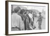 Young men who have been drafted wait in line to be processed into the US Army at Fort Jackson, SC-Warren K. Leffler-Framed Photographic Print