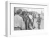 Young men who have been drafted wait in line to be processed into the US Army at Fort Jackson, SC-Warren K. Leffler-Framed Photographic Print