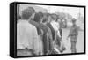 Young men who have been drafted wait in line to be processed into the US Army at Fort Jackson, SC-Warren K. Leffler-Framed Stretched Canvas