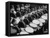 Young Military Cadet Drummers in May Day Parade-Howard Sochurek-Framed Stretched Canvas
