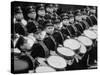 Young Military Cadet Drummers in May Day Parade-Howard Sochurek-Stretched Canvas