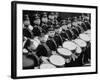 Young Military Cadet Drummers in May Day Parade-Howard Sochurek-Framed Photographic Print