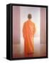 Young Monk, Back View, Vietnam-Lincoln Seligman-Framed Stretched Canvas