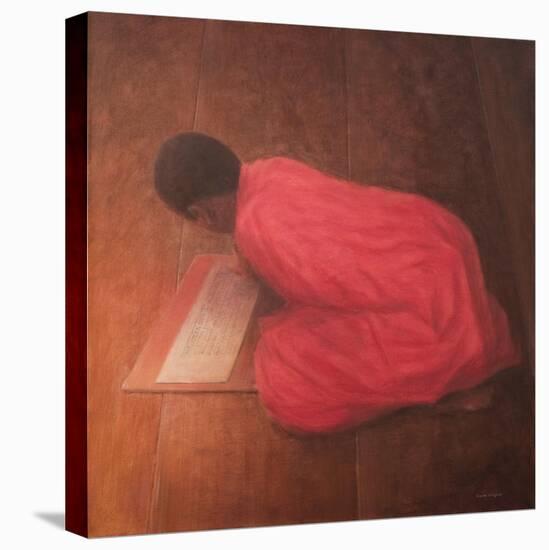 Young Monk in Class-Lincoln Seligman-Stretched Canvas