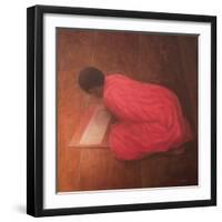 Young Monk in Class-Lincoln Seligman-Framed Giclee Print