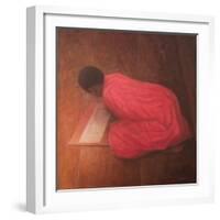 Young Monk in Class-Lincoln Seligman-Framed Giclee Print