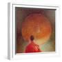 Young Monk with Gong-Lincoln Seligman-Framed Giclee Print