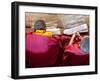 Young Monks Studying, Chimi Lhakhang Monastery, Pana, Bhutan-Peter Adams-Framed Photographic Print