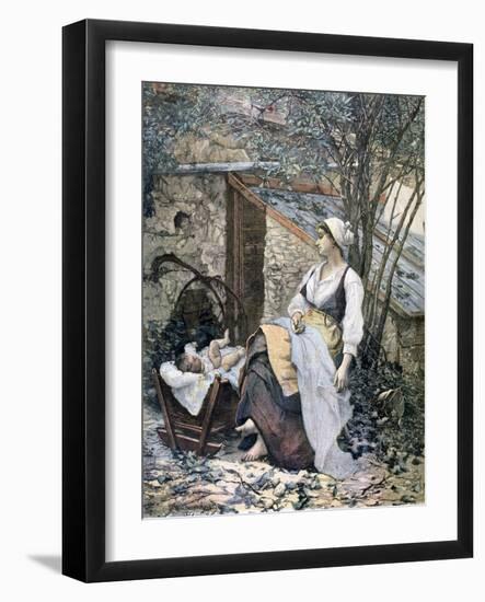 Young Mother, 1891-Henri Meyer-Framed Giclee Print